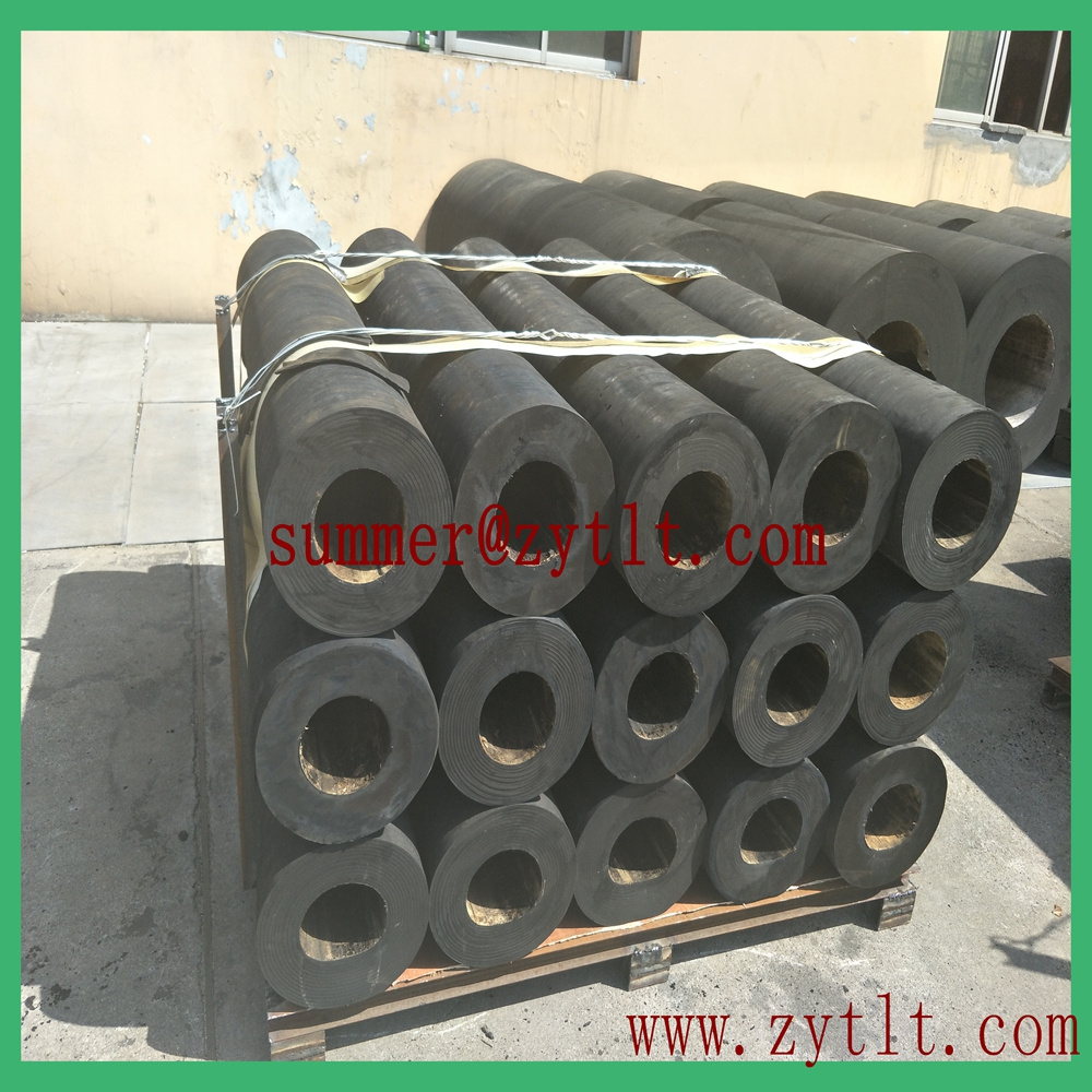 Hot sale boat marine durable solid boat ships docks pier port bumpers cylindrical rubber fenders buoy chain   for marine