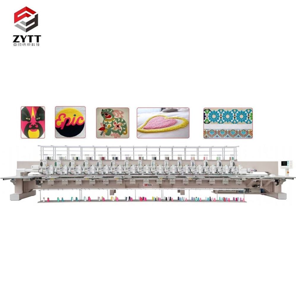 Industrial Computerized Embroidery Machine 15 Needle 12Heads 24 Head Chenille Hat T Shirt Embroidery Machine For Sale