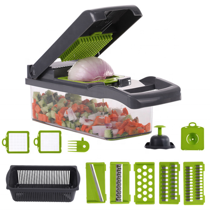 Vegetable Chopper Pro Onion Chopper Multifunctional 13 in 1 Food Chopper Kitchen Vegetable Slicer Dicer Cutter