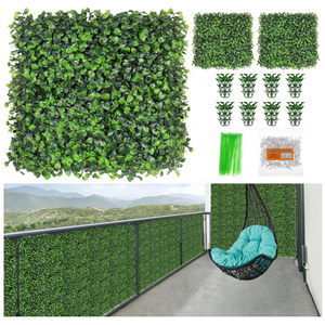 Artificial Grass Wall Panels Green Wall Boxwood Hedge Panels Backdrop Greenery Indoor Decor Privacy Fence Covering UV Protection