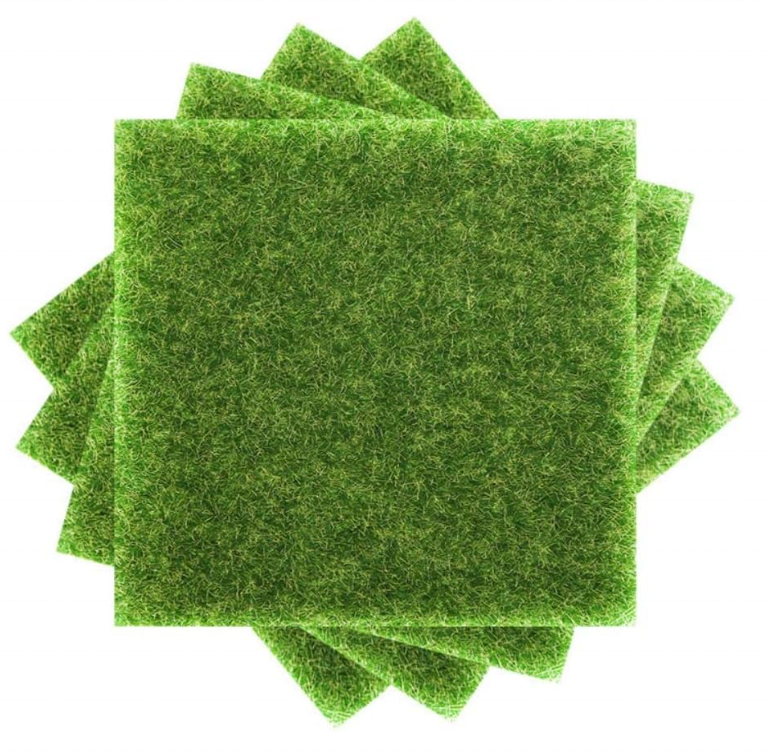 Grass for Crafts Artificial Garden Grass for Dollhouse  Miniature Ornament Garden Dollhouse DIY Grass