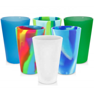 Silicone Pint Glasses Unbreakable Reusable Durable and Shatterproof  Silicone Cups for Parties Sports and Outdoors