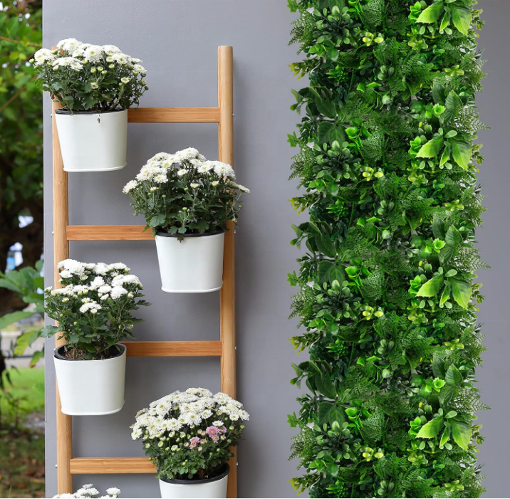 Greenery Wall Panels  Artificial Grass Wall Panels Plant Wall Decoration Boxwood Hedge Panels for Garden