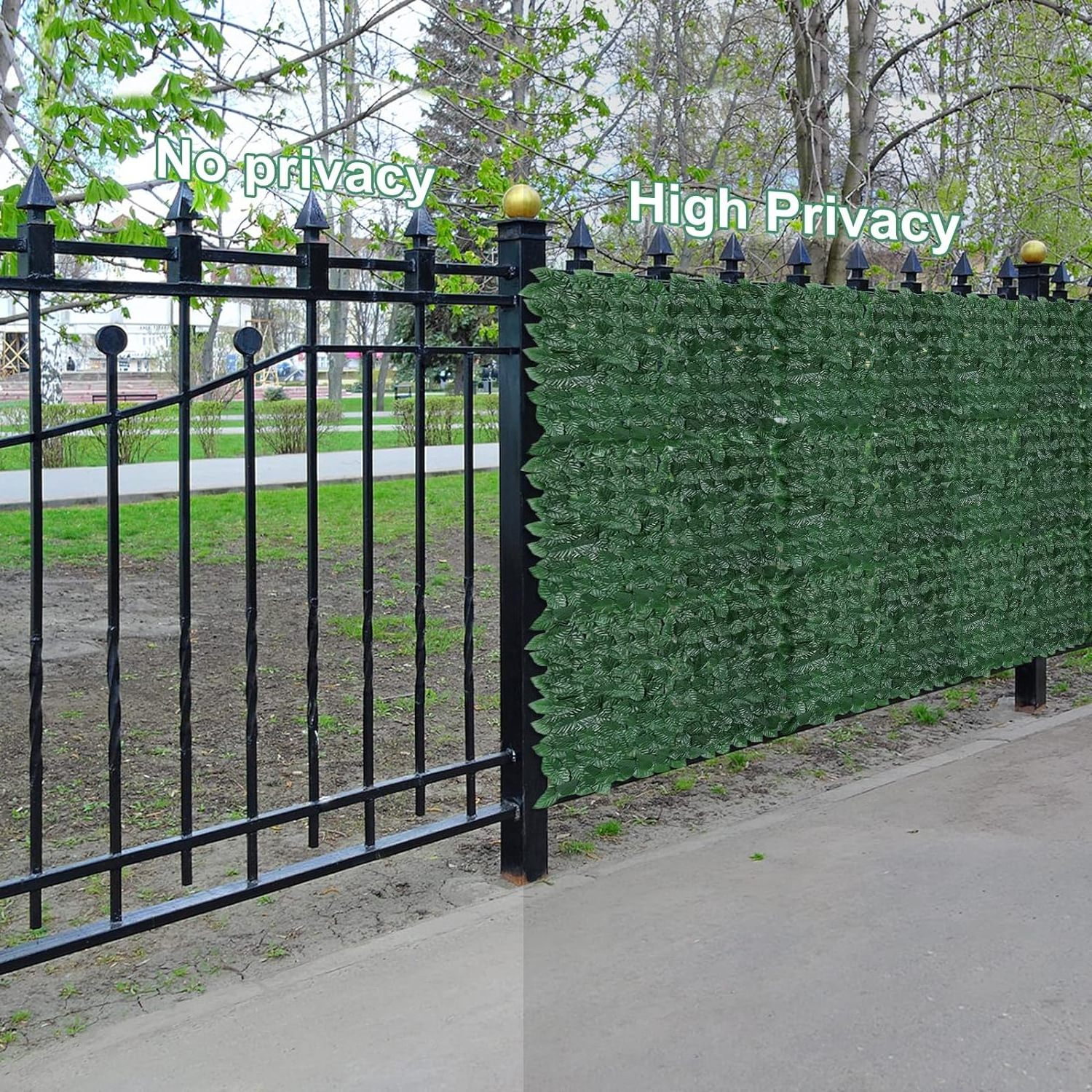 Artificial Ivy Privacy Fence Wall Screen Faux Hedges Fence and Ivy Vine Leaf Decoration for Wall Screen and Outdoor Garden Decor