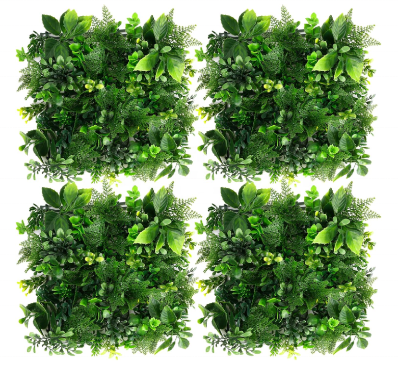 Greenery Wall Panels  Artificial Grass Wall Panels Plant Wall Decoration Boxwood Hedge Panels for Garden