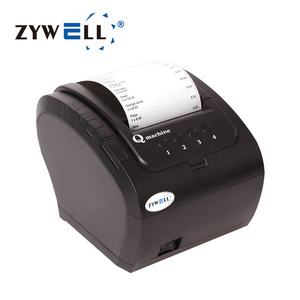 Multifunction inkless thermal printer Zywell queue ticket printer 80mm lottery ticket printer