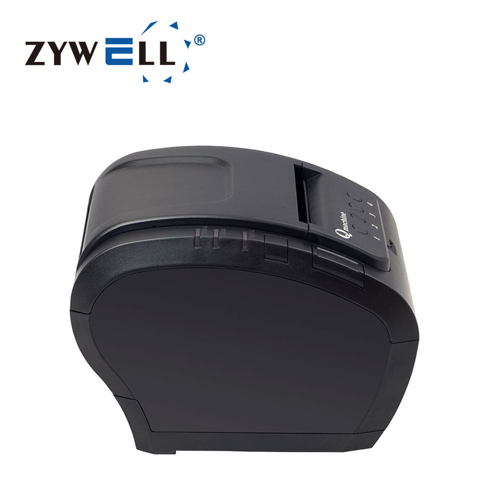 Multifunction inkless thermal printer Zywell queue ticket printer 80mm lottery ticket printer