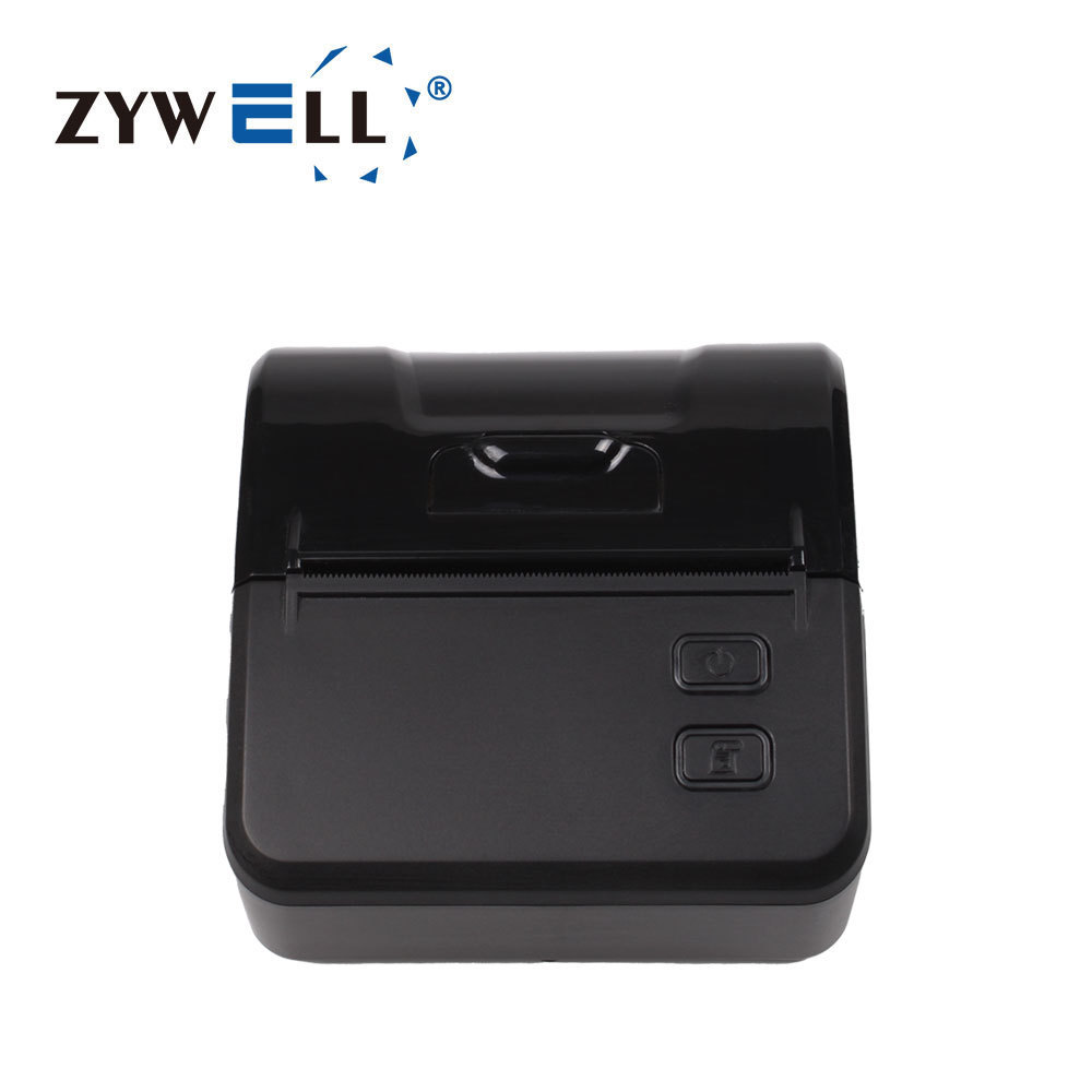 Zywell new portable mini inkless 80mm thermal receipt printer ZM06 3inch bluetooth bill printer