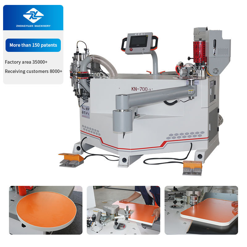 KN-700-3 edge bander machinery curve edge banding machine corner trimming manual edge banding machine