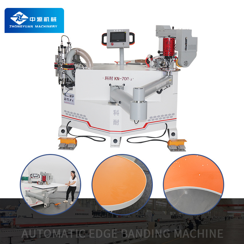 KN-700-3 edge bander machinery curve edge banding machine corner trimming manual edge banding machine