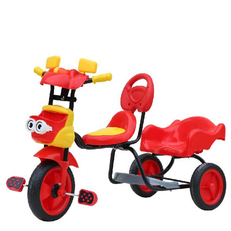 Baby Tricycle Manned Back Seat Kids /Toddlers Tricycle Bike Ride on Trike for Boys / Girls