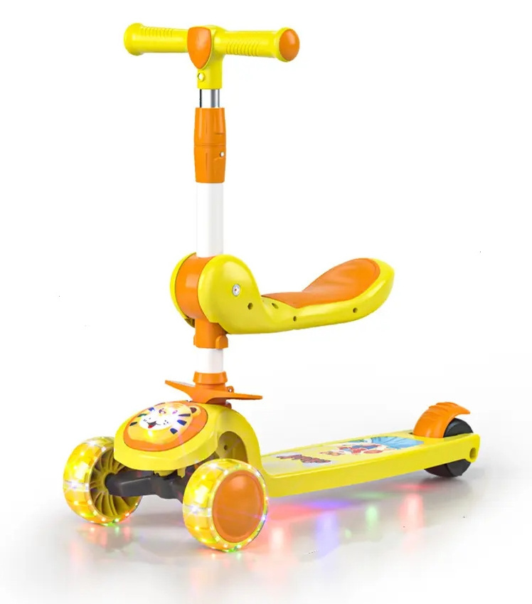 OEM Wholesale high quality baby toys with LED lights children boys rocking car music baby swing car twister scooter for sale