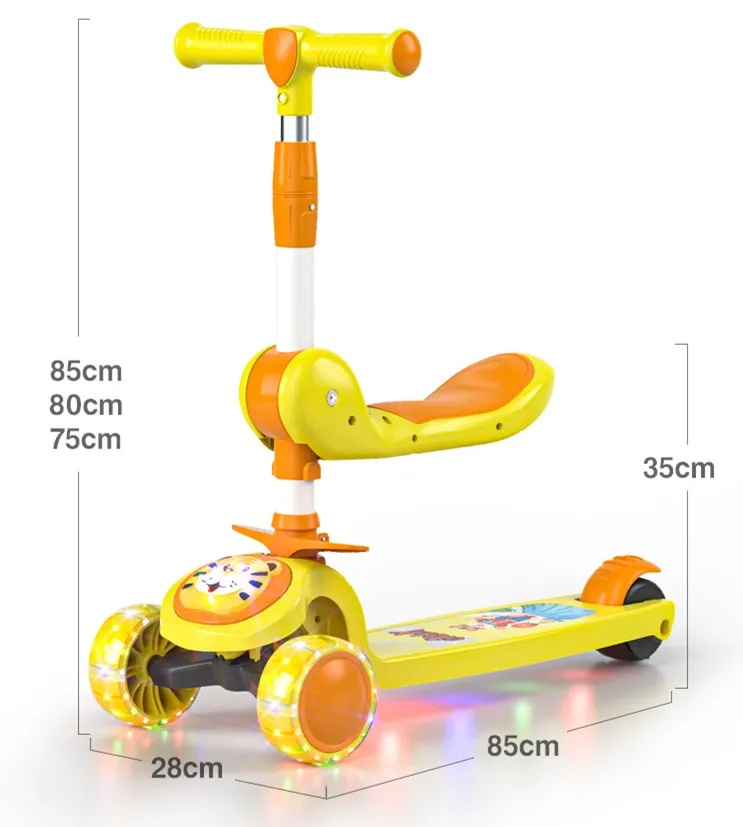 OEM Wholesale high quality baby toys with LED lights children boys rocking car music baby swing car twister scooter for sale