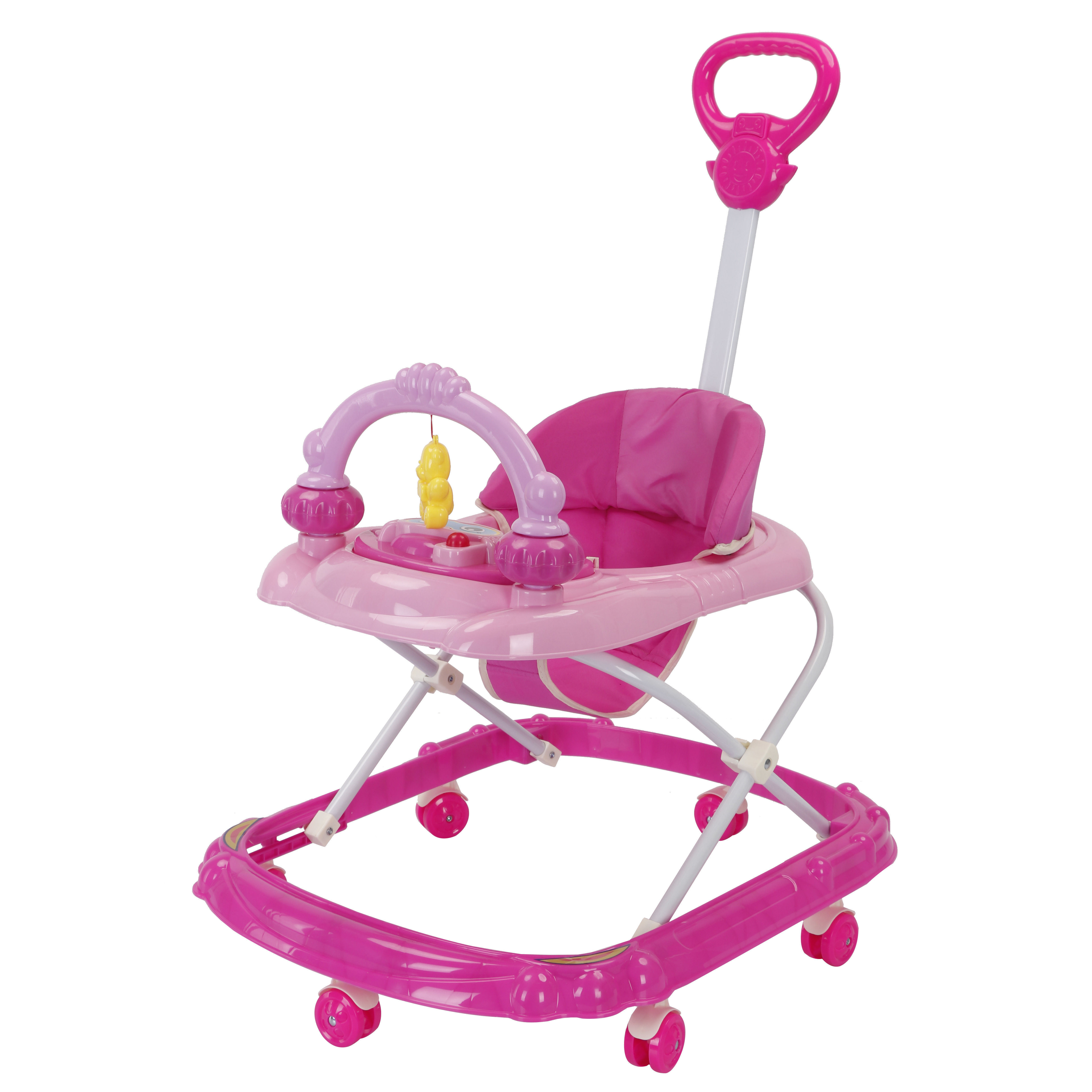 4 in 1 baby walker with wheels and seat multifunctional adjustable stroller for baby girl with music