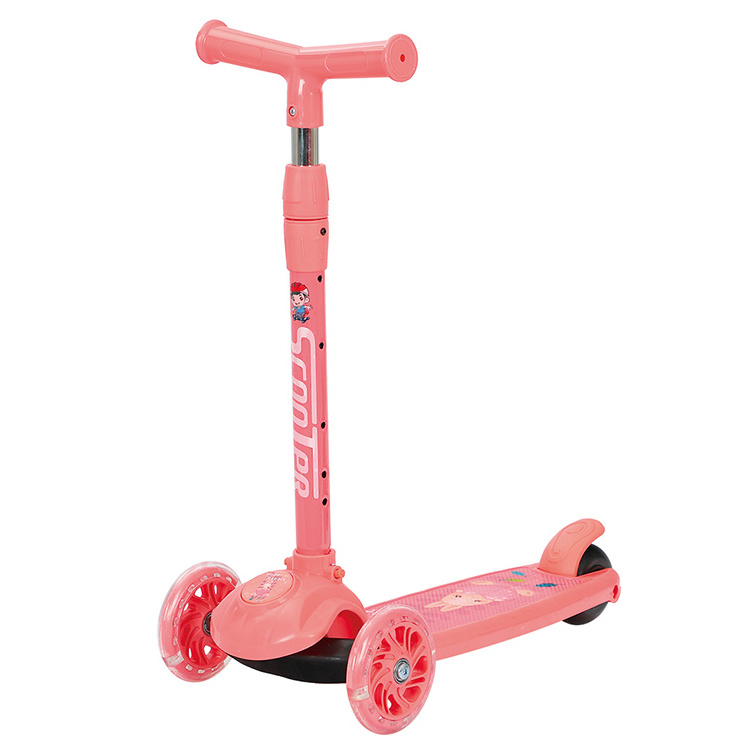 2023 Hot sale folding electric kids 3 wheel kick scooter children light kids' scooter for kids with music baby foot scoter