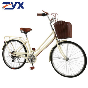 China Made 24 Inch Cheap Wholesale Steel Retro Road Bike/City Bicycle/Cheap Bicycles for Sale