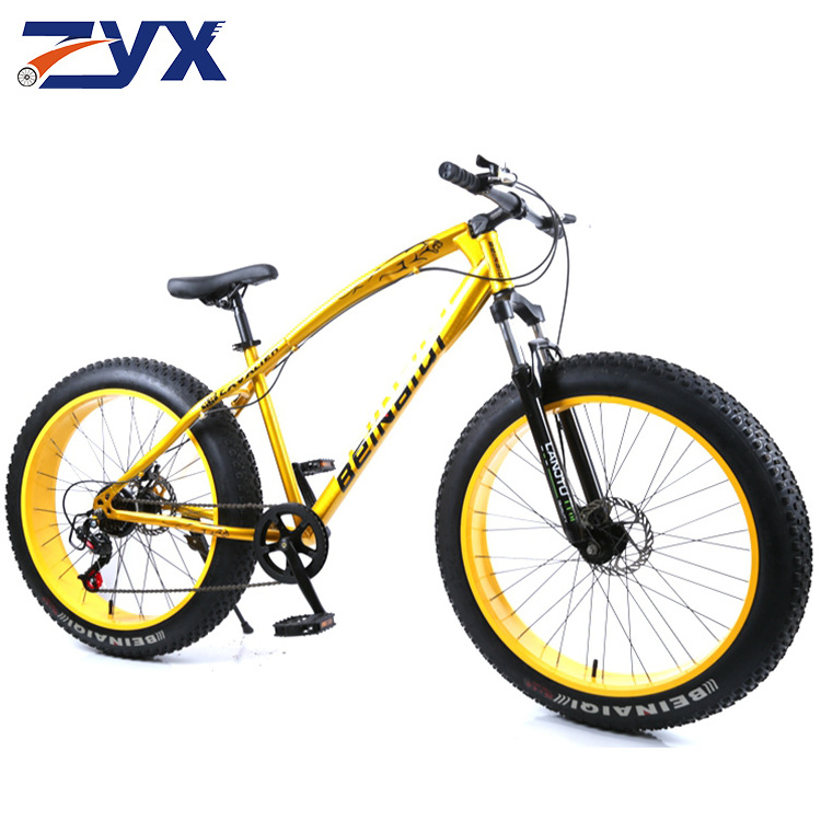 Factory Direct Sales 26 inch aluminium wheels big tire fat bike, alloy fat bike frame cheap snow bicycle beach cruiser bicicleta