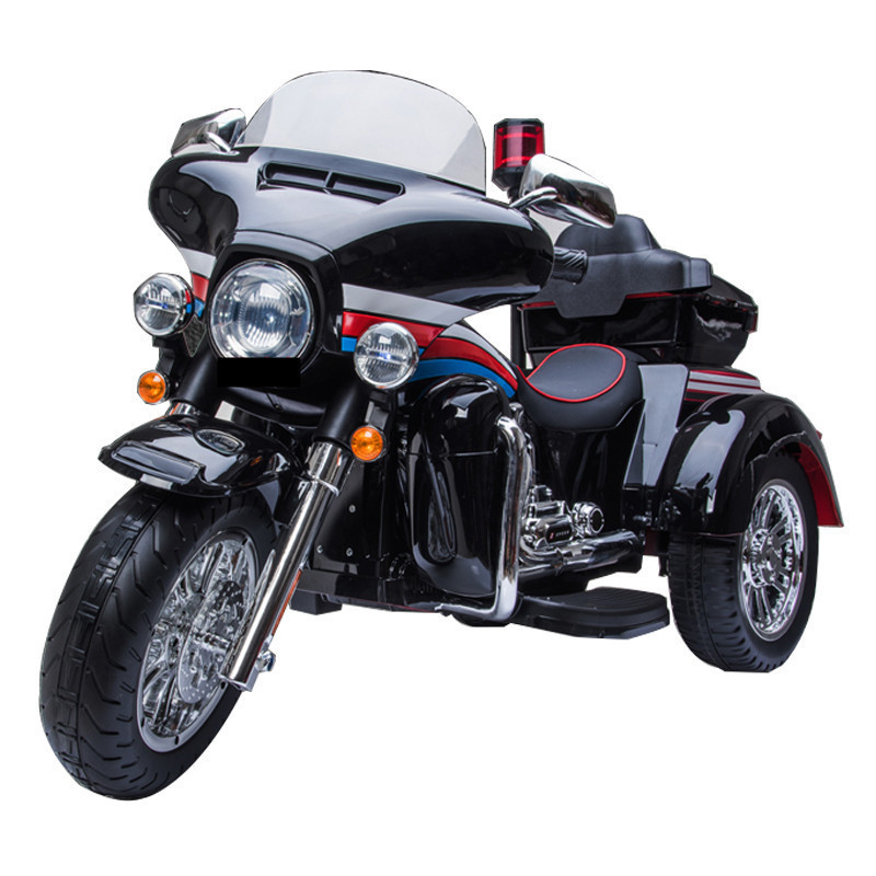 children's electric  3 wheel police motorcycle toy ride powerful remote control toy motorcycle