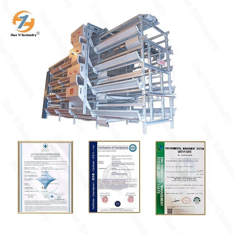 Long service life galvanized sheet chicken breeding cage pullet cage farming equipment