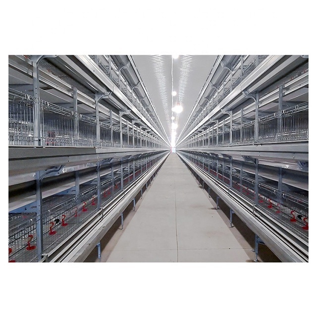 High rearing efficiency hot-sale hot-dip zinc broiler coop poultry battery house broiler chicken cage