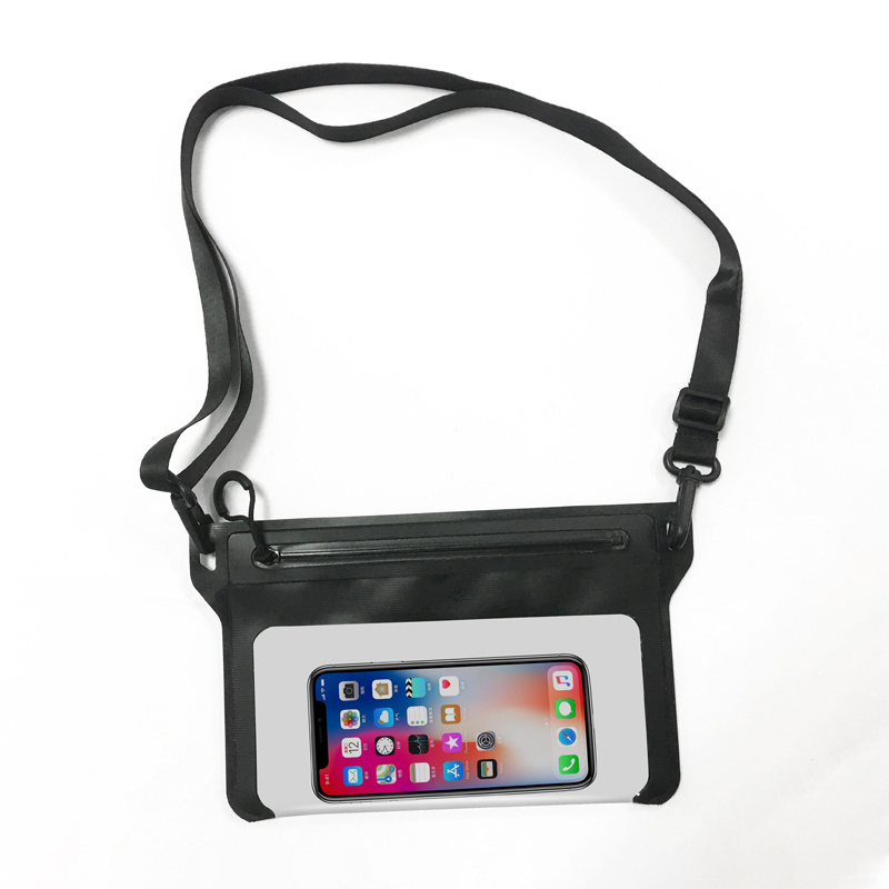 Universal Waterproof Phone Case with Zipper Adjustable Lanyard Cellphone Dry Bag Waterproof Phone Pouch Fanny Pack