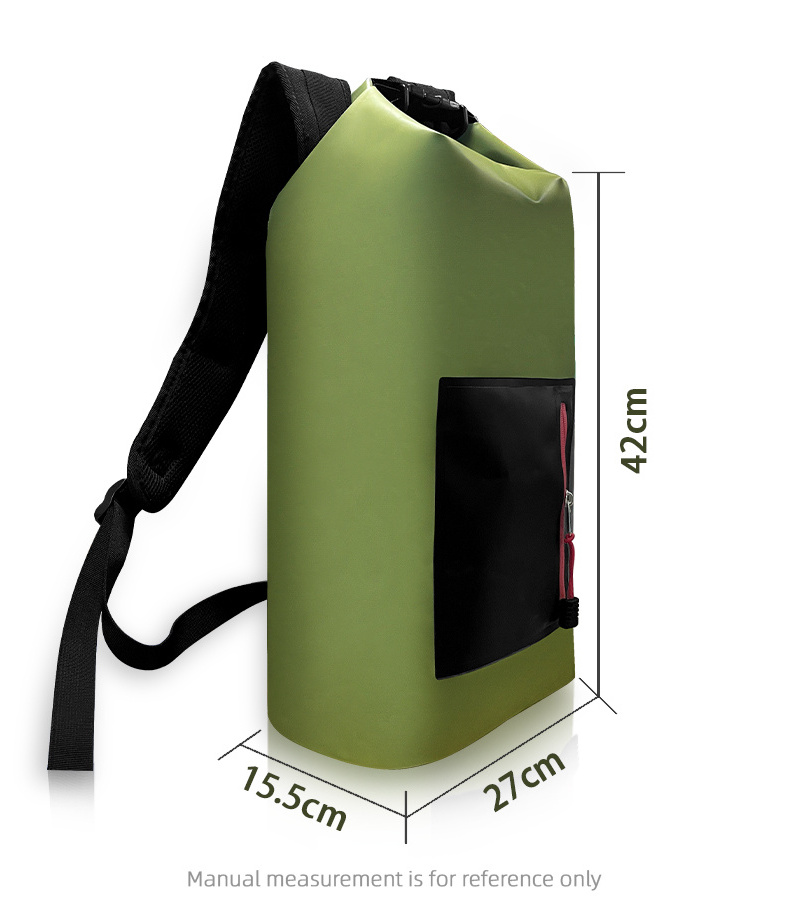 Outdoor Waterproof Rolled Dry Bag Pvc Custom Logo Floating Bag Camping Hiking Travel Swimming Backpack Bag