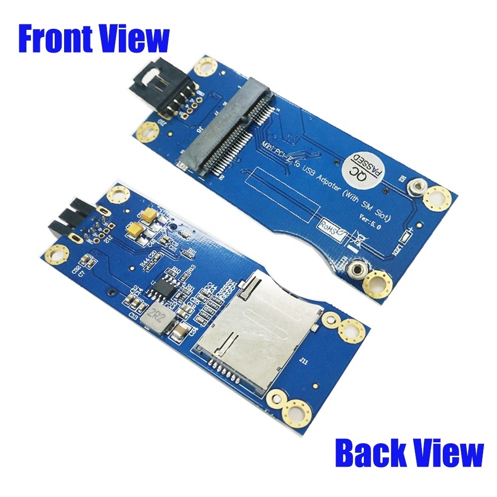 New Arrival Pcie Wireless Module  Mini Pci-E To Usb Adapter With Sim Card Slot