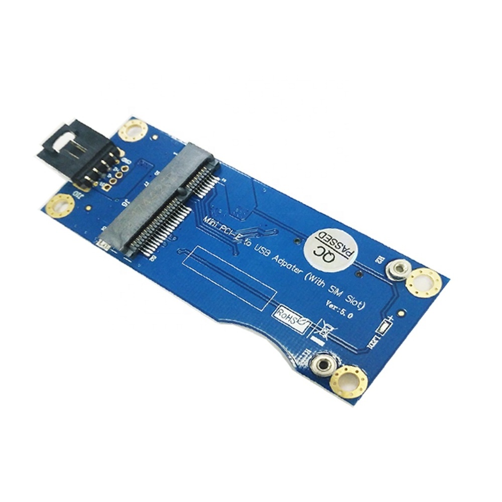 New Arrival Pcie Wireless Module  Mini Pci-E To Usb Adapter With Sim Card Slot