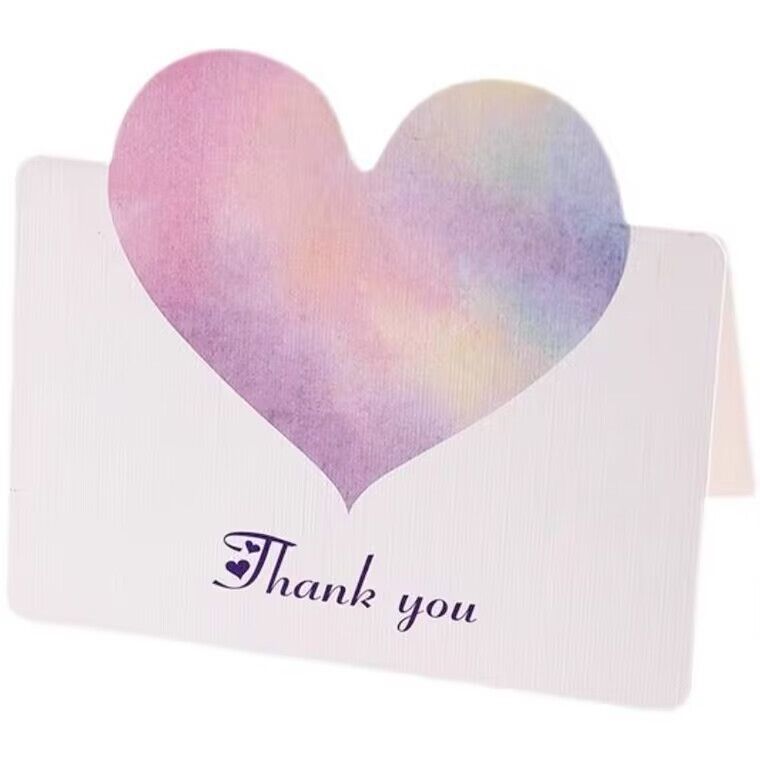 Custom colorful  Printing greeting thank You Cards, Invitation cards /Postcard with own logo