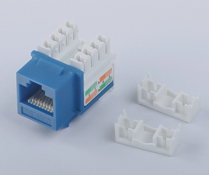 factory produce best seller RJ45 cat5 cat6 180 degree keystone jack for faceplate