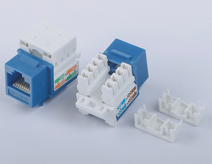 factory produce best seller RJ45 cat5 cat6 180 degree keystone jack for faceplate