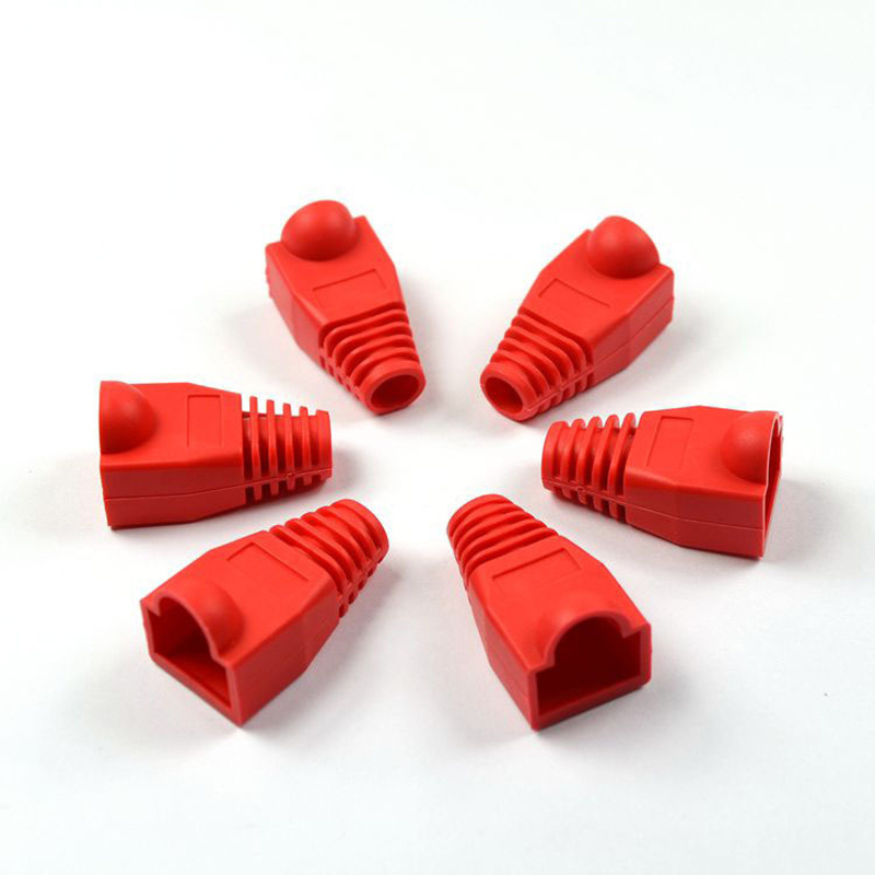 Network cat5e cat6 rj11 rj45 rubber boot modular plug cover PVC connector Relief Strain Protector Cover Boots