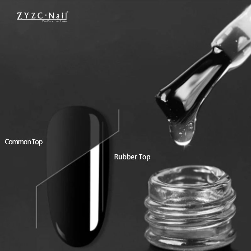 ZYZC nail estra shine original natural resin led gel clear top good stick soft base and top uv gel set for nails art salon