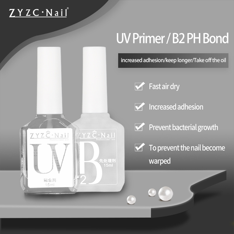 Wholesale fast air dryliquid nail glue bond uv primer and dehydrator ultra ph balancing bond nails art bonder gel