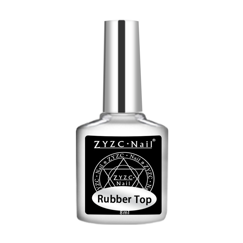 Rubber  top Coat for professional salon nail art use clear color base glue Soak Off UV LED Gel Nails Polish