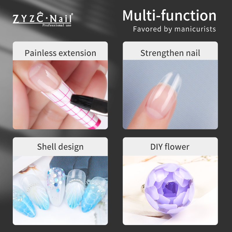 Free sample Clear Nail Soft Gel Non Sticky 3D Solid Carving UV Gel Glue Soak Off Gel Polish Paste DIY Manicure Nails Designs