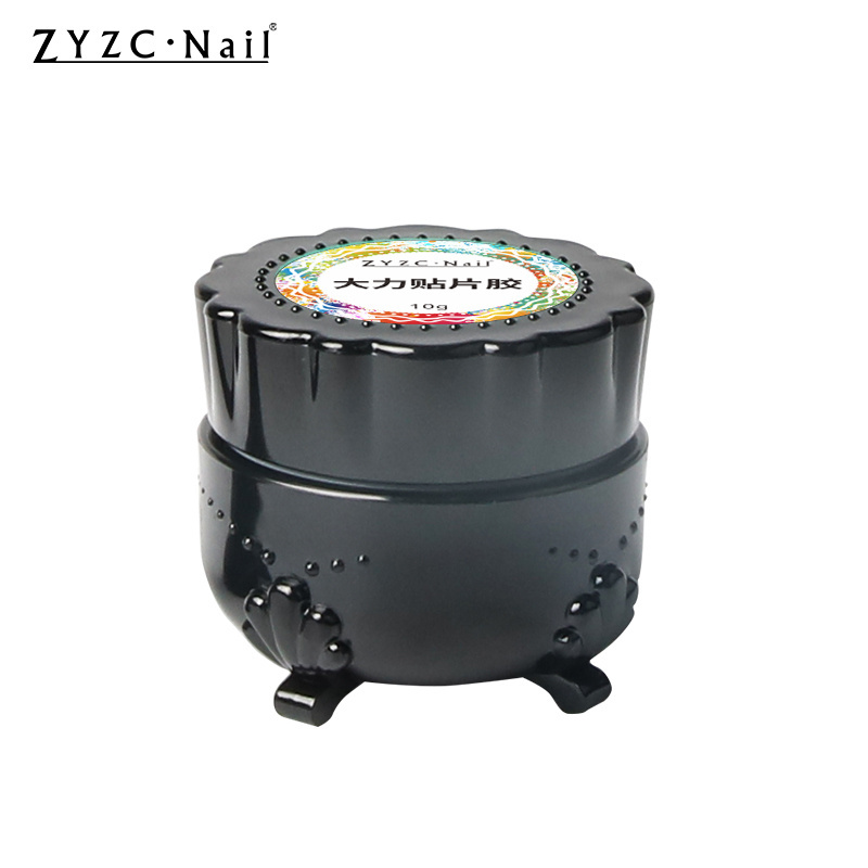 ZYZC Customize Private Label press on the nails 10g strong adhesion and super clear nail tips glue uv gel for nail