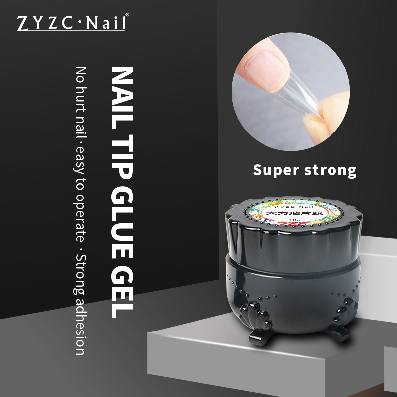 ZYZC Customize Private Label press on the nails 10g strong adhesion and super clear nail tips glue uv gel for nail