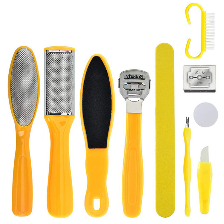 Wholesale 8-in-1 foot file pedicure set Foot rubbing foot skin scratcher Pedicure tool set