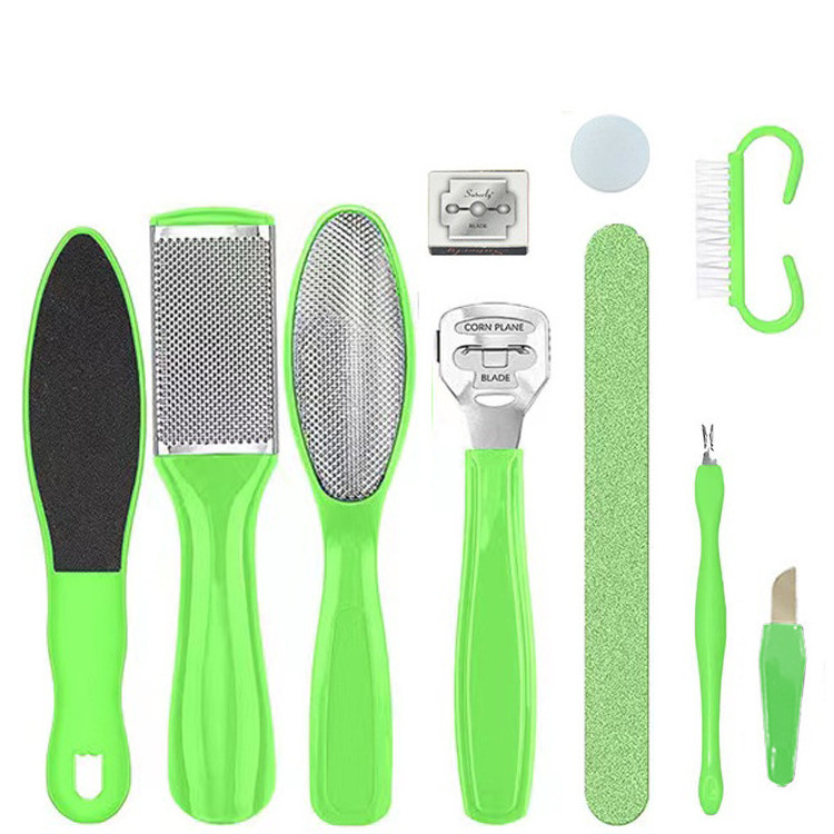 Wholesale 8-in-1 foot file pedicure set Foot rubbing foot skin scratcher Pedicure tool set