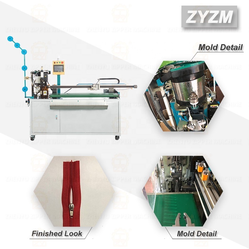 Nylon coil zipper making machinery for luggage zipper