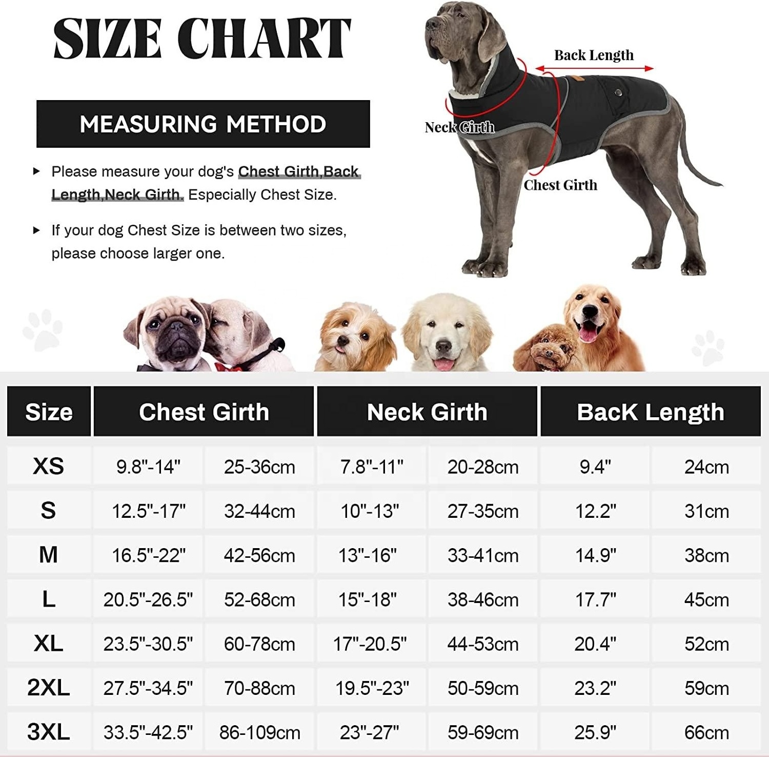 ZYZ PET Outdoor Dog puffer jacket,dog coats for large dog clothes,Snowproof Windproof dog cold weather coats waterproof  sweater