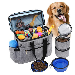 Pet Travel Bag Airline Approved Dog Travel Bag With Locking Safety Zippers Ideal Dog Travel Kit