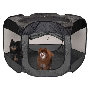 Pet House for Dogs and Cats Indoor Outdoor Pop Up Playpen and Exercise Pen Dog Tent Puppy Playground, Gray, Extra Large