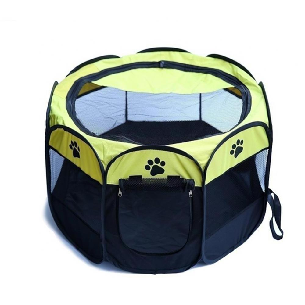 Fashion Cute Dog Cat Pet Puppy Folding Crate Oxford Cloth Fence Dog Cat Kennel Playpens Puppy Exercise Cage Pet Bad Products