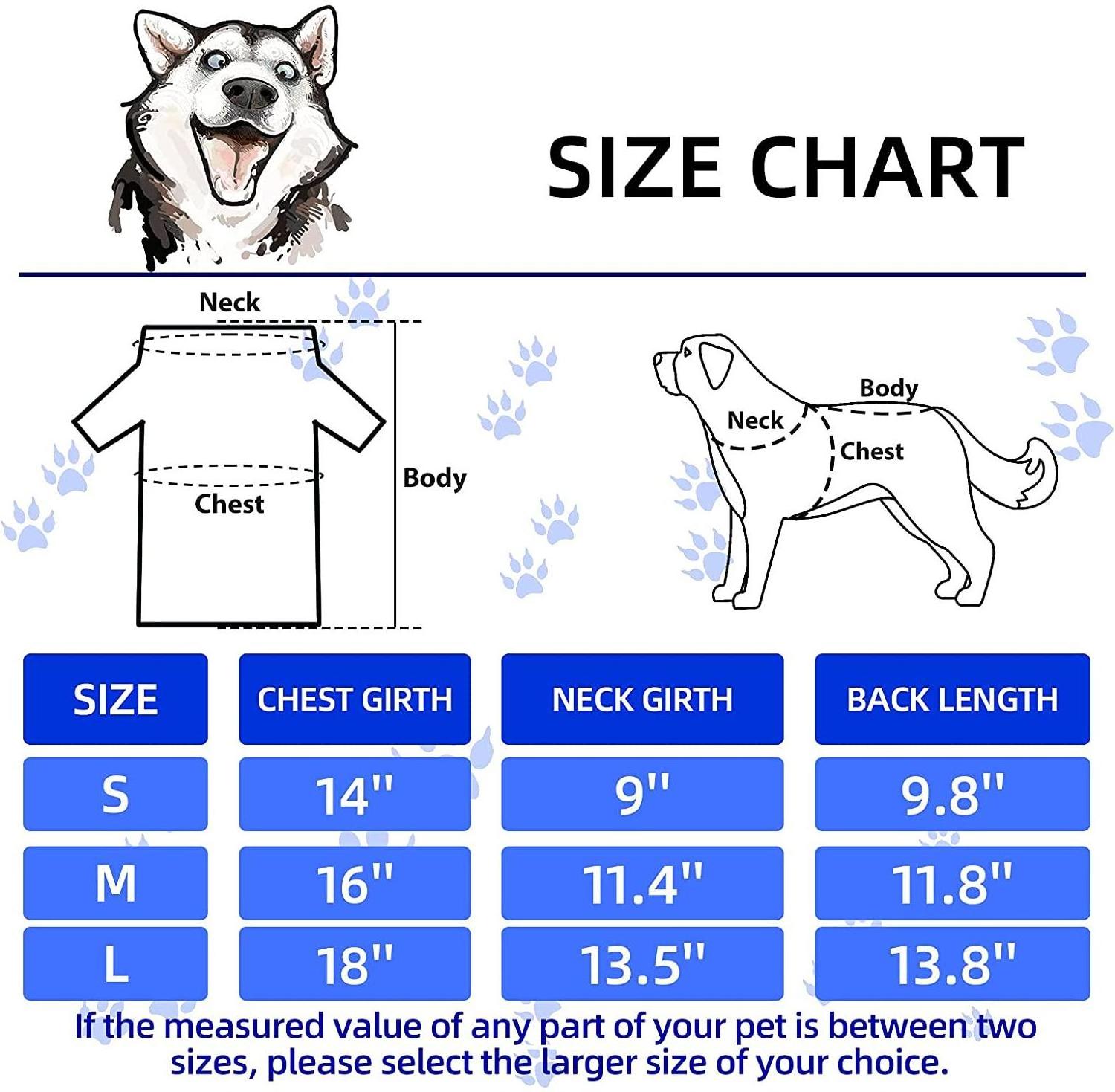 8 Pieces Dog Shirts Pet Printed Clothes with Funny Pet T Shirts Breathable Dog Soft Sweatshirt (Classic Pattern, Small)