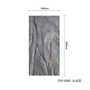 FPC Polyurethane Faux Stone Exterior Wall Siding Panel PU Polyurethane Artificial Quick Installation Stone Wall Panel