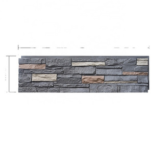 3D Decorative Wall Panel Faux Stone Polyurethane PU Stone  Rock For Exterior house shop