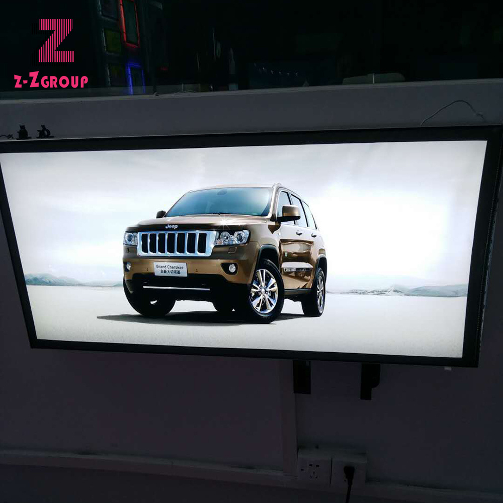 LED Flexible Fabric Backlit Light Box High Bright Advertising Display Indoor used in Railway Station