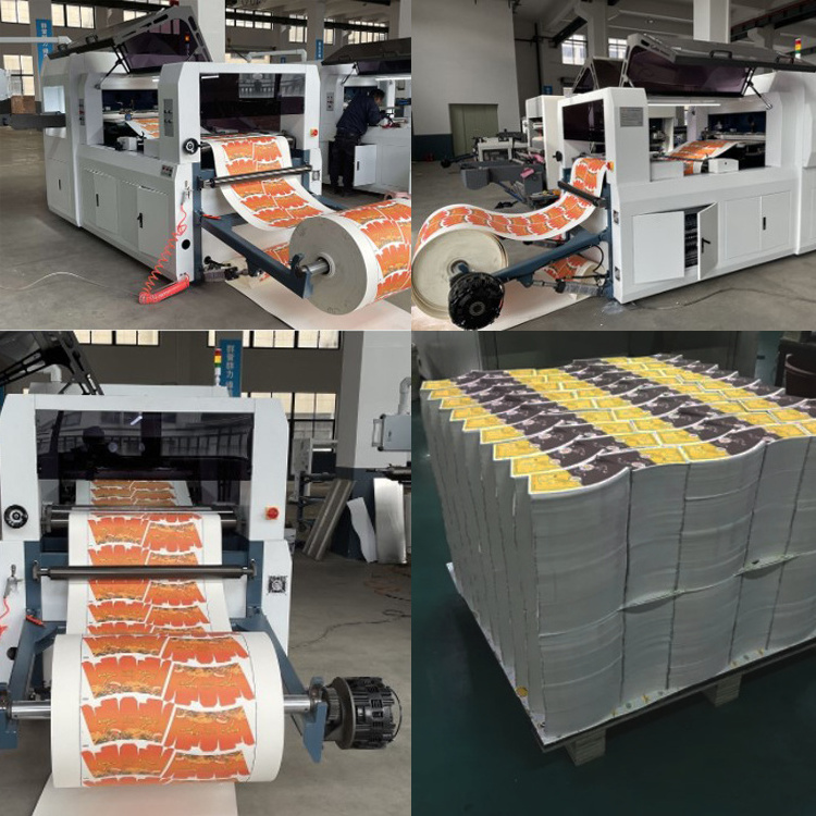 automatic flatbed paper cardboard die cutting and creasing machine for cutting cardboard sleeves